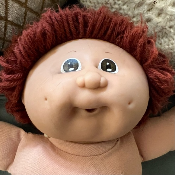 Cabbage Patch Kids Other - RARE Vintage CABBAGE PATCH KIDS Red CURLY Hair Brown EYES COLLECTIBLE 1982